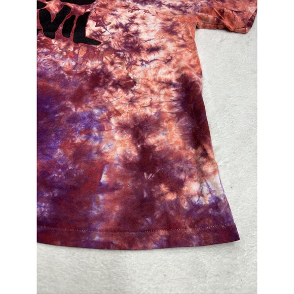 Vtg 90s Fear No Evil Luke 10.19 Jesus Single Stitch Tie-Dye T-Shirt Size Large - Picture 3 of 10